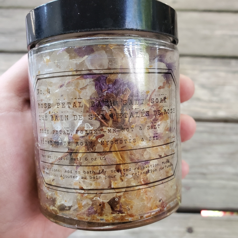 Urban Outfitters rose petal bath salt soak